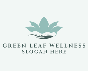 Massage Flower Lotus  logo design