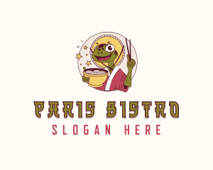 Frog Noodles Kimono logo design