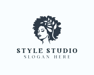 Hairdresser - Woman Hairdresser Salon logo design