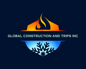 Blaze - Fire Ice Temperature logo design