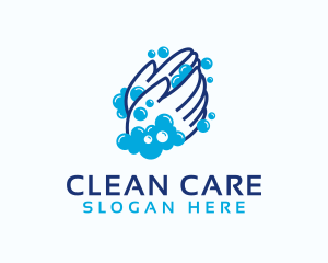 Cleaning Hand Sanitation logo design