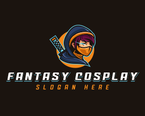 Cosplay - Woman Ninja Hunter logo design