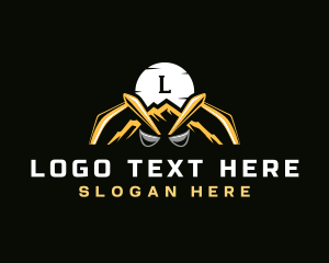 Industrial - Backhoe Mountain Excavation logo design