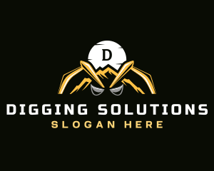 Backhoe Mountain Excavation logo design