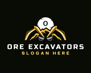 Backhoe Mountain Excavation logo design