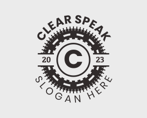 Industrial Mechanical Gear Logo