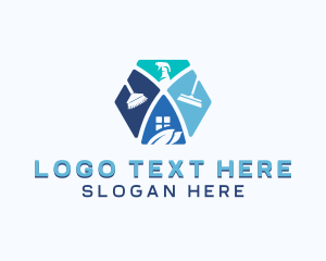 Eco - Sanitary Cleaning Disinfection logo design