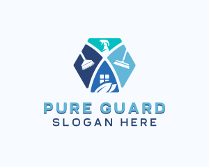 Disinfectant - Sanitary Cleaning Disinfection logo design