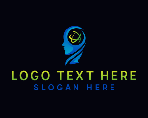 Computer - Tech Head Artificial Intelligence logo design