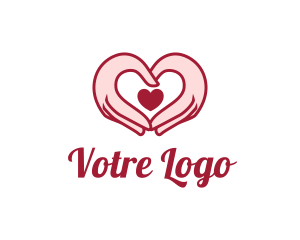 Social - Hand Heart Sign logo design