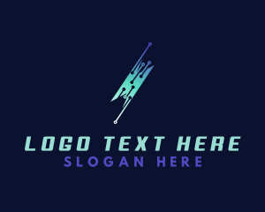 Lightning Bolt Technology logo design