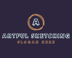 Doodle Art Drawing logo design