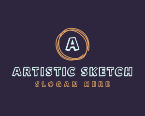 Doodle Art Drawing logo design