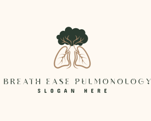 Pulmonology - Natural Tree Lung logo design