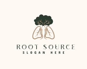 Root - Natural Tree Lung logo design