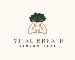 Lung - Natural Tree Lung logo design