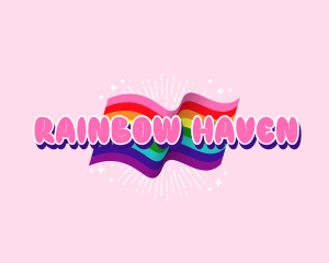 Rainbow Pride Flag logo design