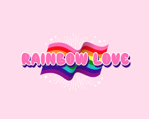 Rainbow Pride Flag logo design