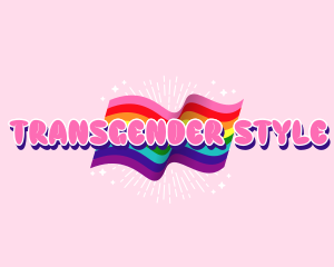 Transgender - Rainbow Pride Flag logo design