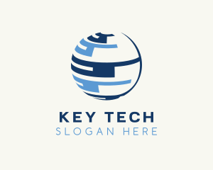 Globe Tech Sphere logo design