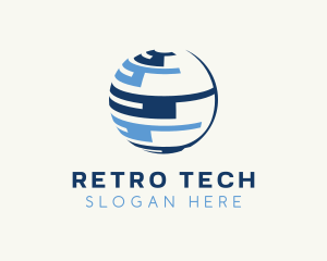 Globe Tech Sphere logo design