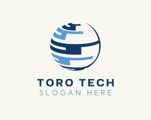 Globe Tech Sphere logo design