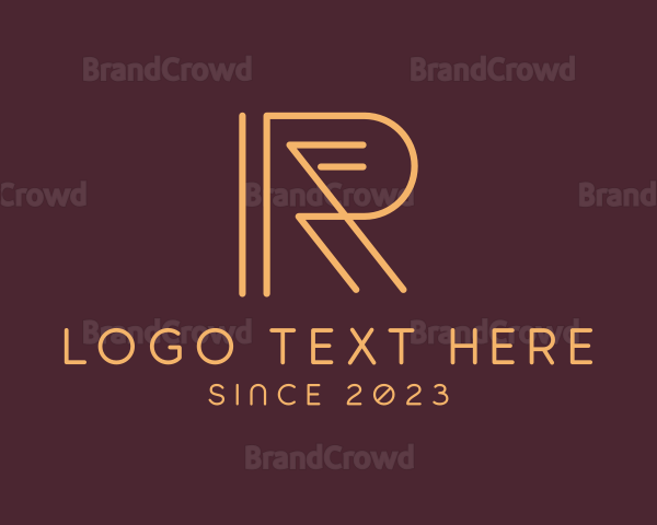 Marketing Business Letter R Logo