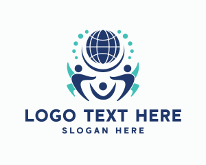 Partnership - Global People Charity logo design