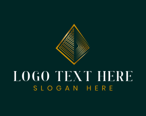 Luxe - Geometric Pyramid Triangle logo design