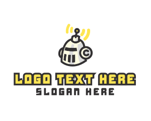 Clan - Gamer Robot Signal logo design