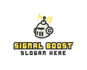 Gamer Robot Signal logo design