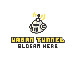 Tunnel - Gamer Robot Signal logo design