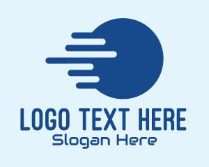Blue Round Digital Tech Logo