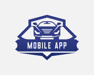 Sports Car Racing Vehicle  Logo