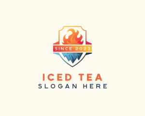 HVAC Fire Ice logo design