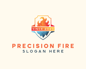 HVAC Fire Ice logo design