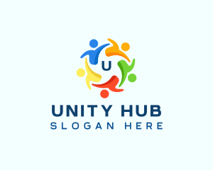 People United Organization logo design