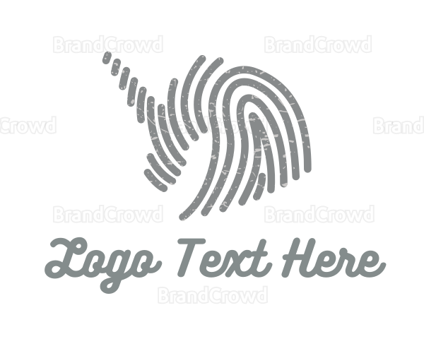 Grey Unicorn Fingerprint Logo