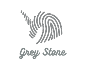 Grey - Grey Unicorn Fingerprint logo design