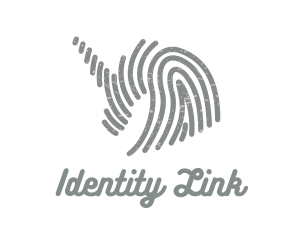 Identification - Grey Unicorn Fingerprint logo design