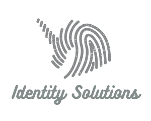 Identification - Grey Unicorn Fingerprint logo design