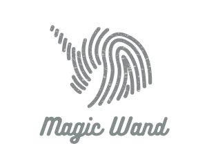 Grey Unicorn Fingerprint logo design