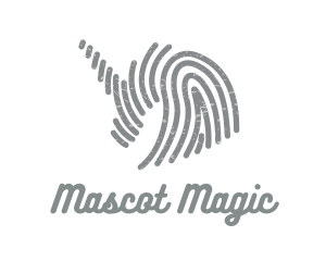 Grey Unicorn Fingerprint logo design