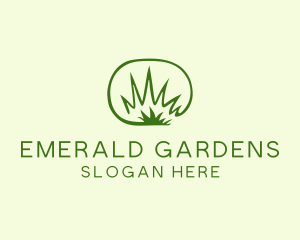 Lawn Grass Weeds logo design