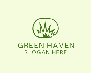 Lawn Grass Weeds logo design