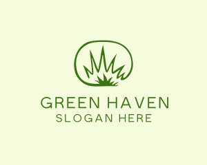 Bush - Lawn Grass Weeds logo design