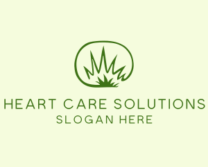 Lawn Grass Weeds logo design