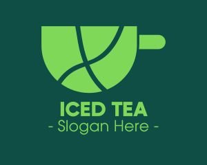 Green Tea Cup logo design