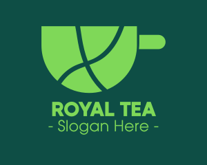 Green Tea Cup logo design