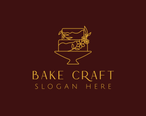  Cake Flower Bakeshop logo design